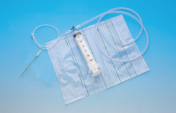 Equipos de toracentesis/paracentesis con llave de tres vías